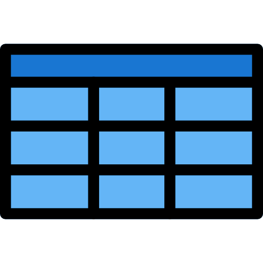 tabela Pixel Perfect Lineal Color ikona