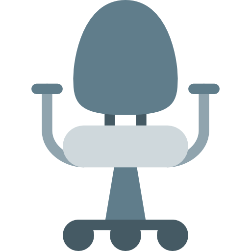 sedia da ufficio Pixel Perfect Flat icona