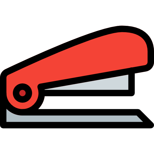 Stapler Pixel Perfect Lineal Color icon