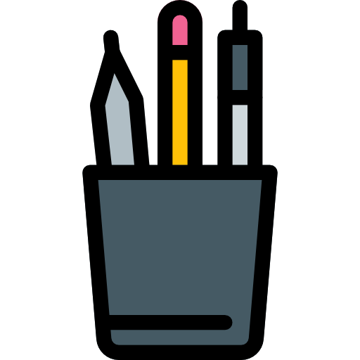 필통 Pixel Perfect Lineal Color icon