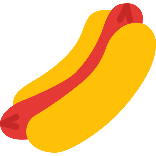 hotdog Pixel Perfect Flat icon