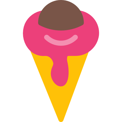 Ice cream Pixel Perfect Flat icon