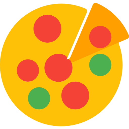 Pizza Pixel Perfect Flat icon