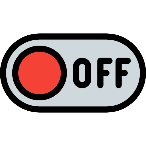 Switch off Pixel Perfect Lineal Color icon