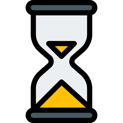 Sand clock Pixel Perfect Lineal Color icon