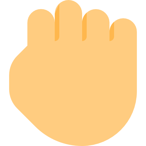 hand Pixel Perfect Flat icoon