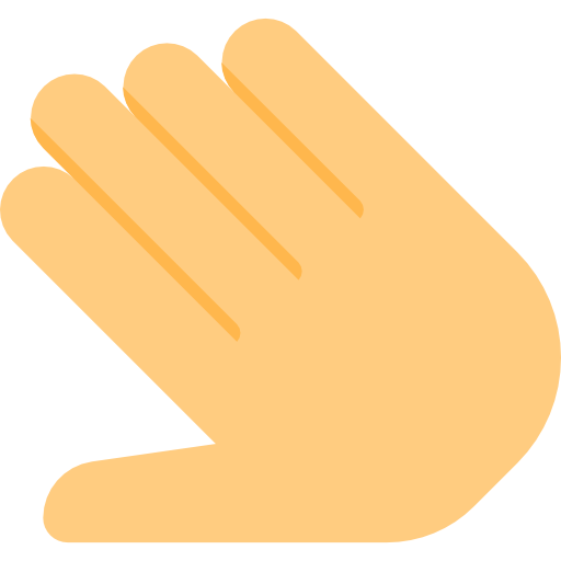Open hand Pixel Perfect Flat icon