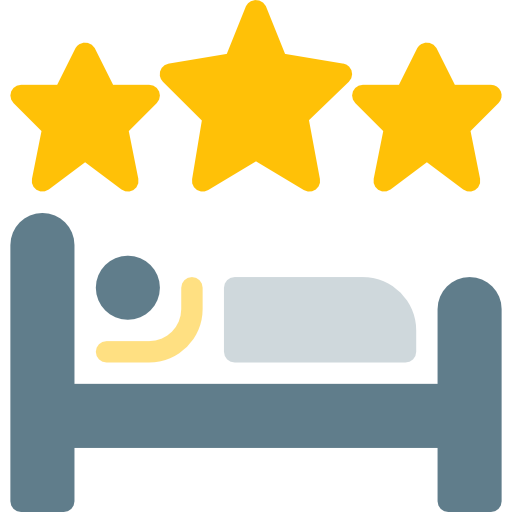 3 estrellas Pixel Perfect Flat icono