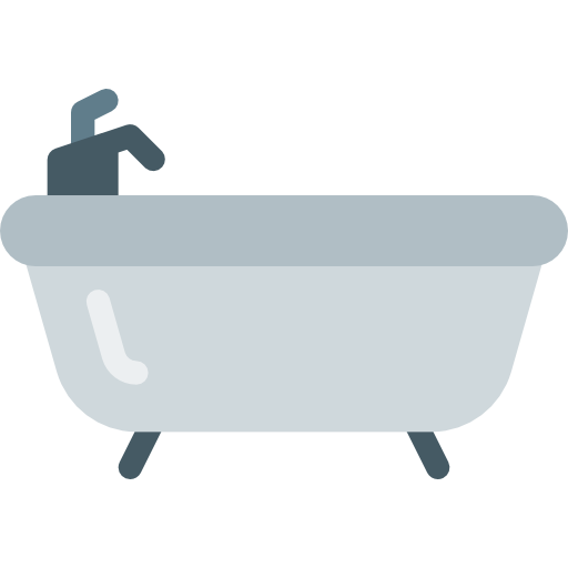Bathtub Pixel Perfect Flat icon