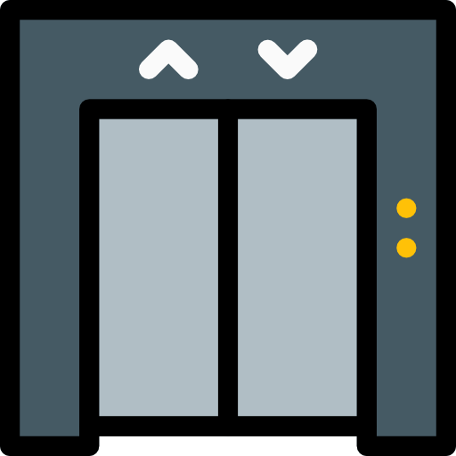 Elevator Pixel Perfect Lineal Color icon