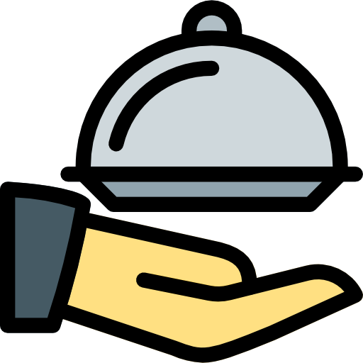 Room service Pixel Perfect Lineal Color icon