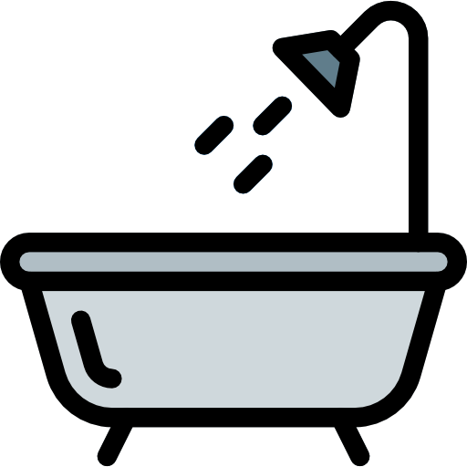 ducha Pixel Perfect Lineal Color icono