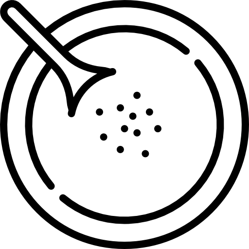 sopa de sésamo negro Special Lineal icono