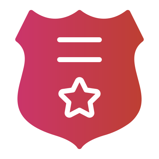 polizeiabzeichen Generic Flat Gradient icon