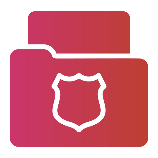 Police file Generic Flat Gradient icon
