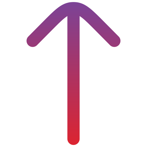 strzałka w górę Generic Gradient ikona