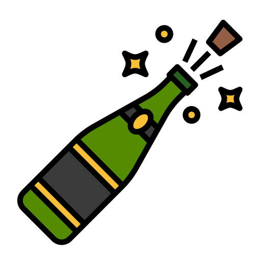 шампанское Generic Outline Color иконка