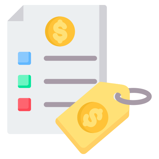 Price list Generic Flat icon