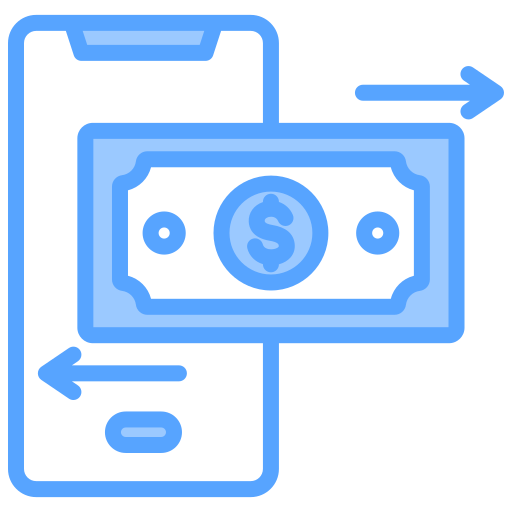 płatności mobilne Generic Blue ikona