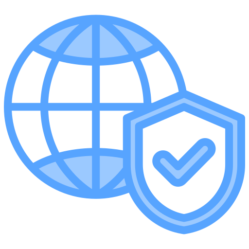 cyberbeveiliging Generic Blue icoon
