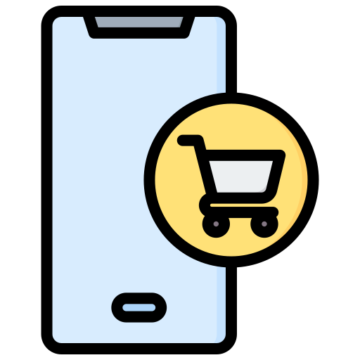 Mobile shopping Generic Outline Color icon