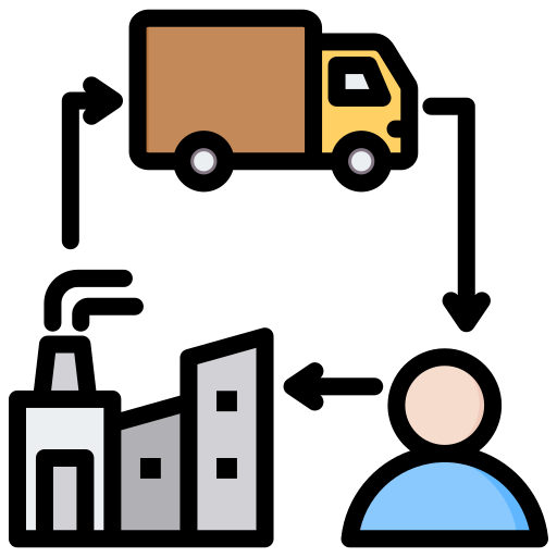 Supply chain management Generic Outline Color icon