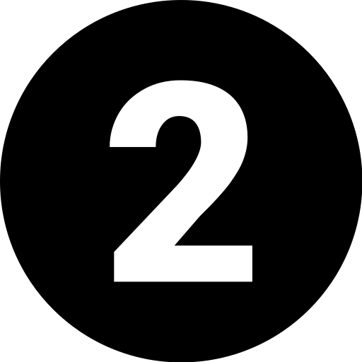 numéro 2 Generic Glyph Icône