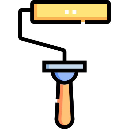 rodillo Detailed Straight Lineal color icono