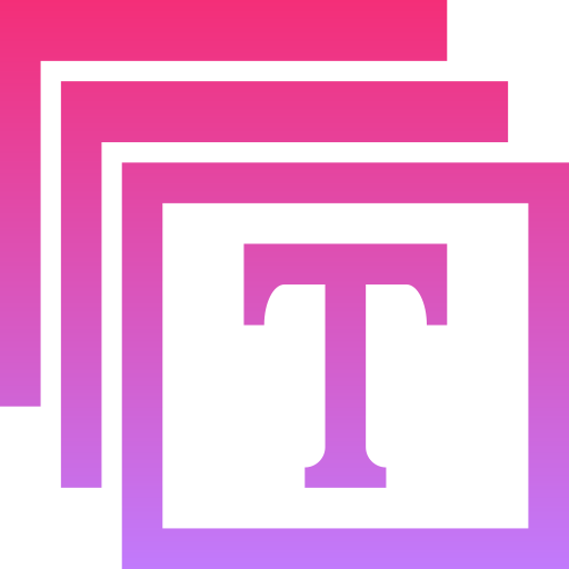 text Generic Flat Gradient icon