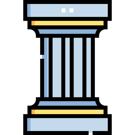 기둥 Detailed Straight Lineal color icon