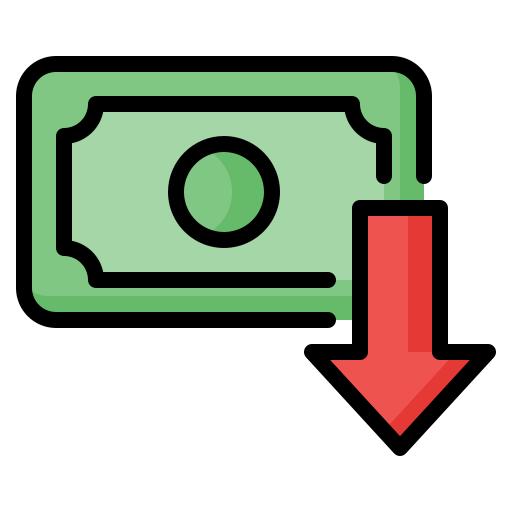 Символ доллара в черном овале Generic Outline Color иконка
