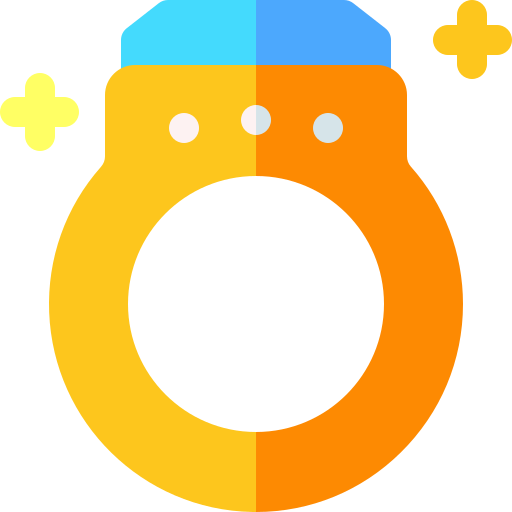 anillo Basic Rounded Flat icono