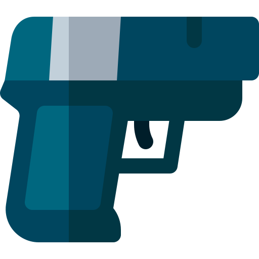 Gun Basic Rounded Flat icon
