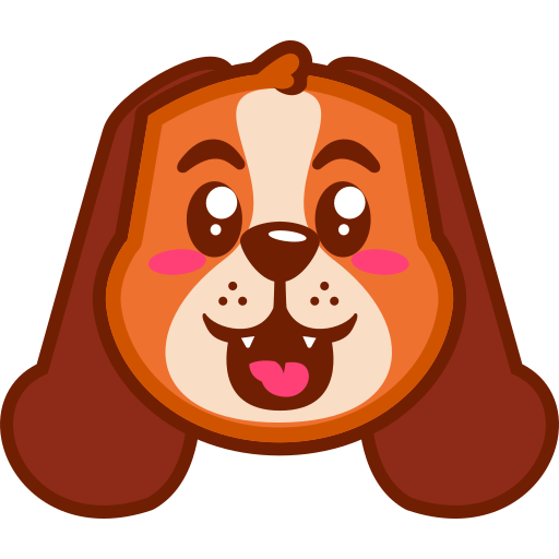 Basset Hound Generic Outline Color icon