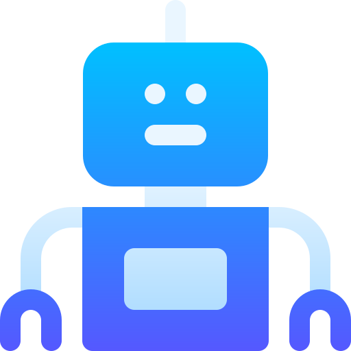 robot Basic Gradient Gradient icono