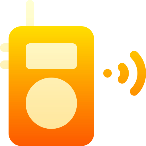 talkie walkie Basic Gradient Gradient Icône