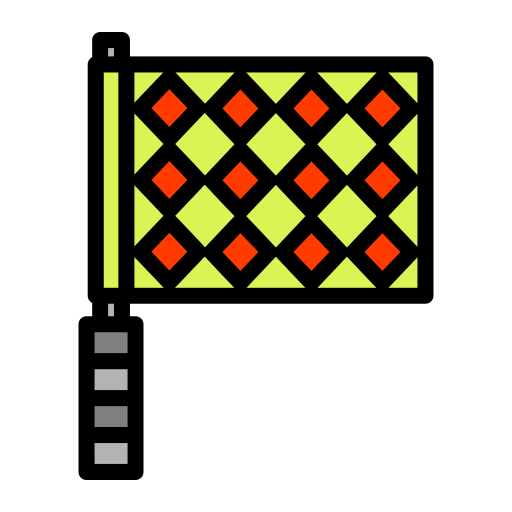 bandeira de impedimento Generic Outline Color Ícone
