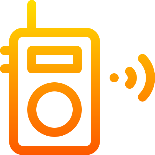 walkie-talkie Basic Gradient Lineal color icon