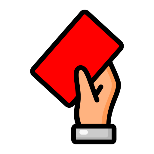 tarjeta roja Generic Outline Color icono