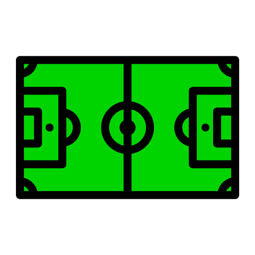 fußballfeld Generic Outline Color icon