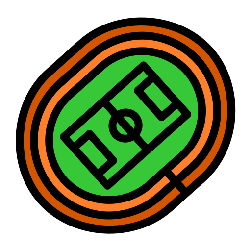 fussballplatz Generic Outline Color icon
