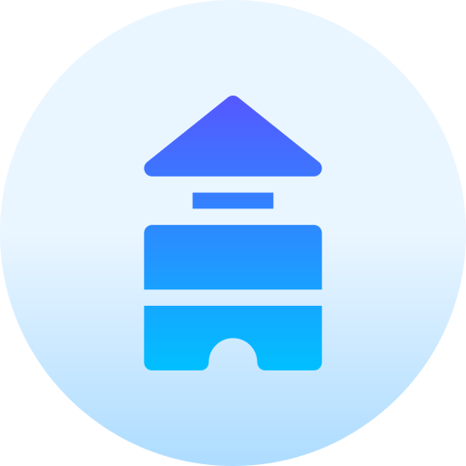 ブロック Basic Gradient Circular icon