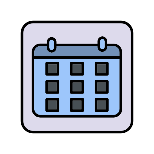 calendario Generic Outline Color icono