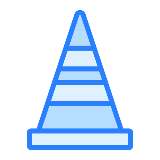 Дорожный конус Generic Blue иконка