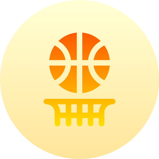 pelota de baloncesto Basic Gradient Circular icono