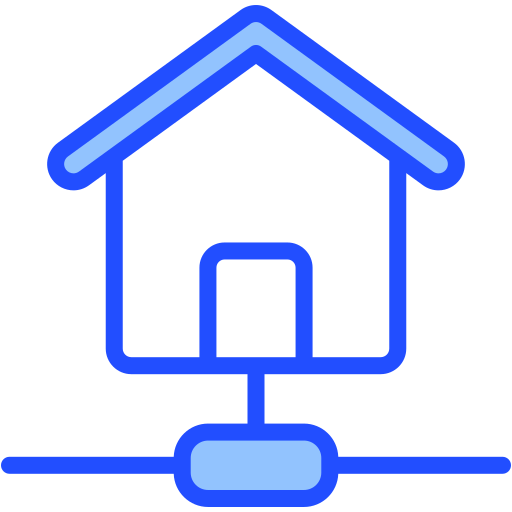 지역 네트워크 Generic Blue icon