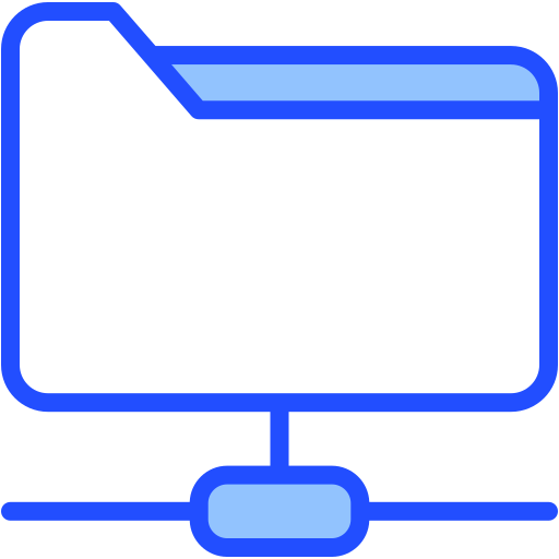 データストレージ Generic Blue icon