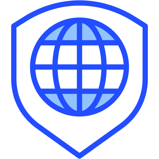 Internet security Generic Blue icon