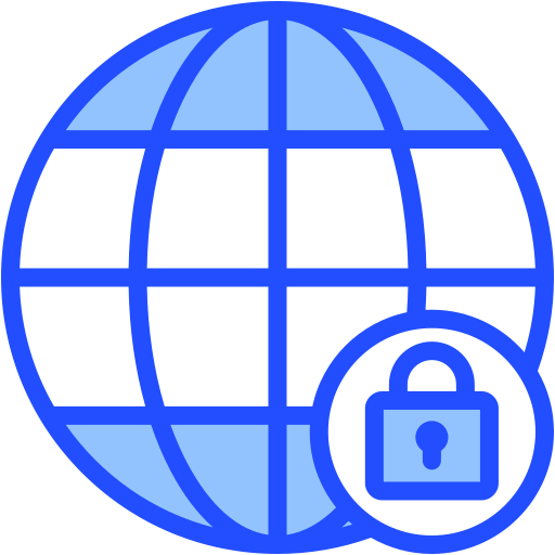 インターネットセキュリティ Generic Blue icon