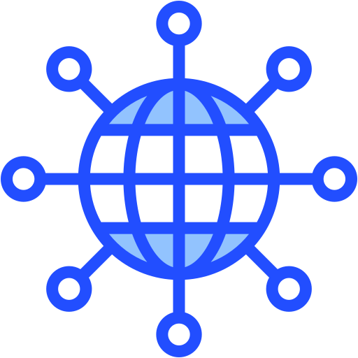 réseau mondial Generic Blue Icône